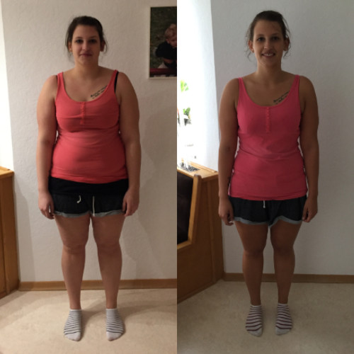 Melanie Personal Training Abnehmen Erfolg Vorher Nacher